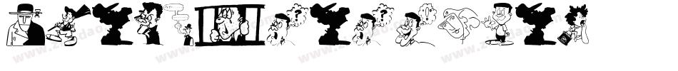 Girl Characters字体转换